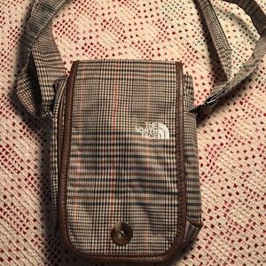 The North Face Crossbody Bag..Herringbone Plaid